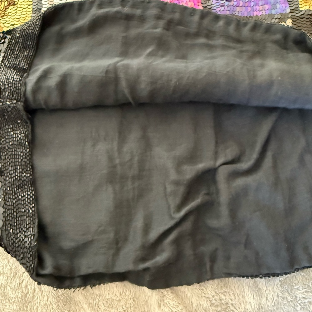 Colorful Sequin Patchwork Blouse - image 9